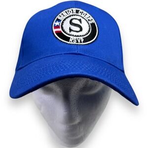 Senior Corps RSVP Hat Cap Mens Blue Embroidered MPC Adjustable Strapback
